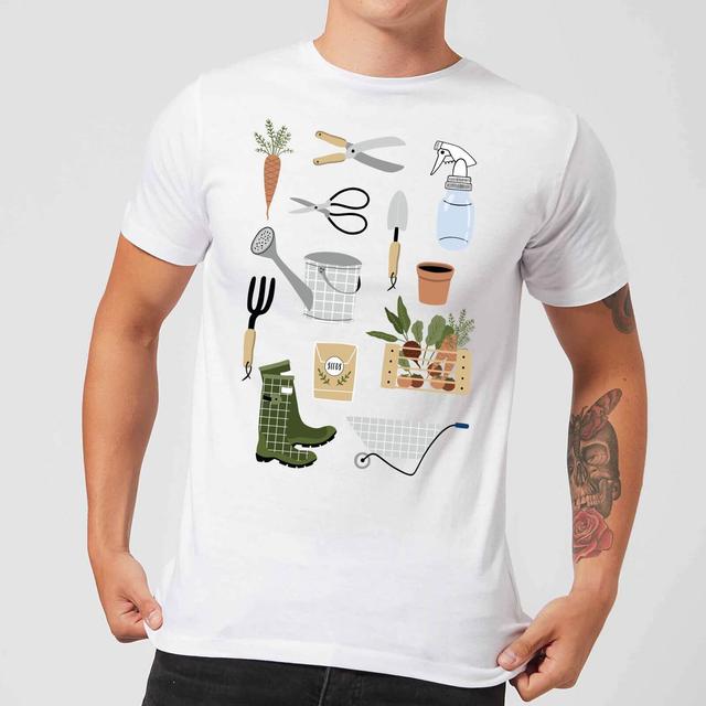 Garden Items Men's T-Shirt - White - XXL on Productcaster.