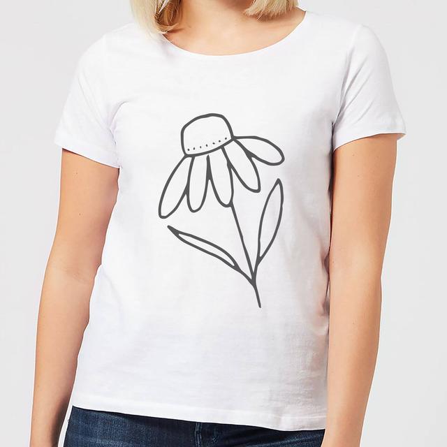 Flower Women's T-Shirt - White - XL - Weiß on Productcaster.