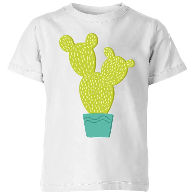 Tall Cactus Kids' T-Shirt - White - 11-12 Jahre - Weiß on Productcaster.