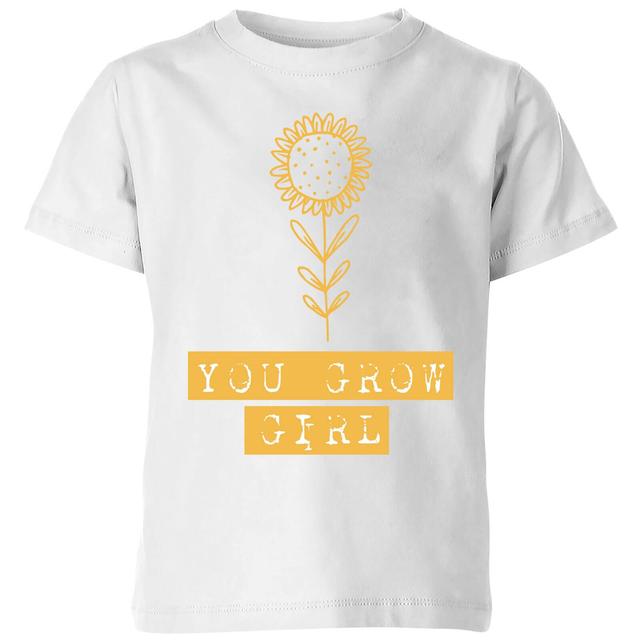 You Grow Girl Kids' T-Shirt - White - 5-6 Jahre - Weiß on Productcaster.