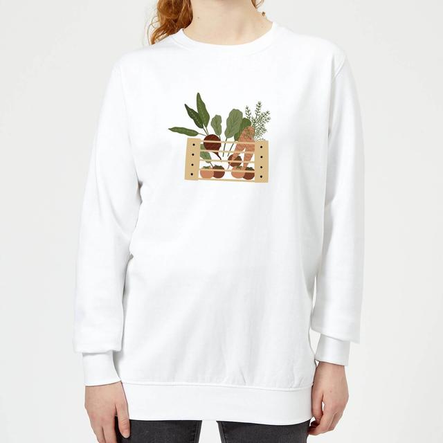 Vegetable Box Women's Sweatshirt - White - L - White on Productcaster.