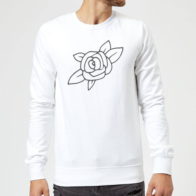 Rose Sweatshirt - White - L - Weiß on Productcaster.