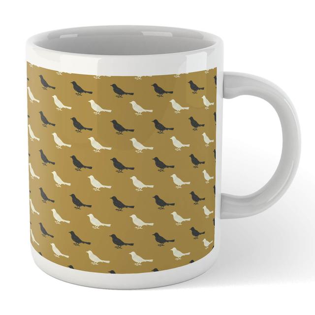 Golden Bird Pattern Mug on Productcaster.