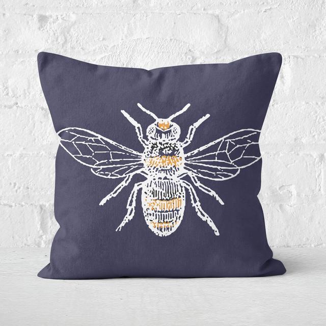 Bee Square Cushion - 60x60cm - Soft Touch on Productcaster.