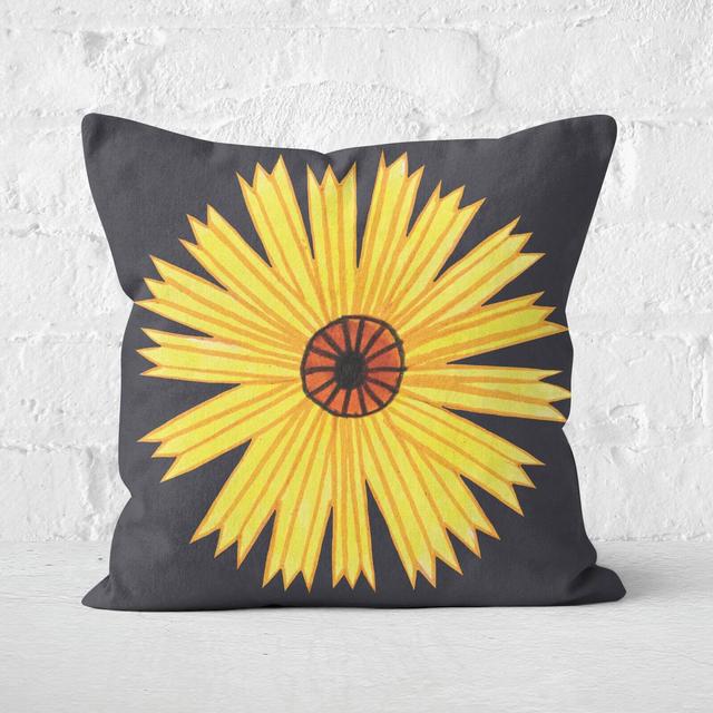 Botanical Flower Square Cushion - 50x50cm - Soft Touch on Productcaster.