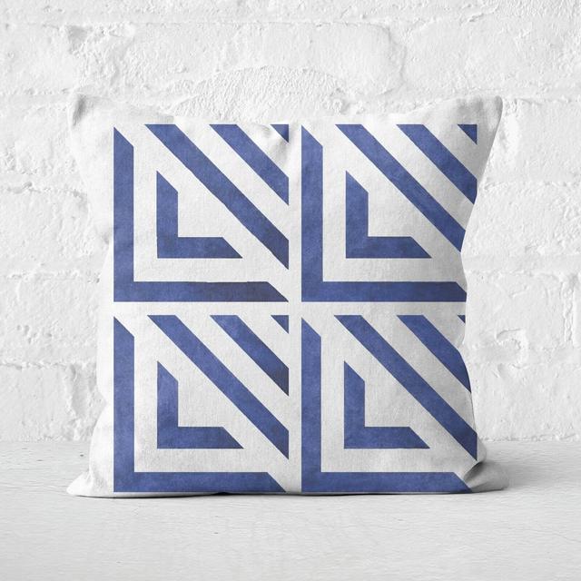 Watercolour Square Pattern Square Cushion - 60x60cm - Soft Touch on Productcaster.