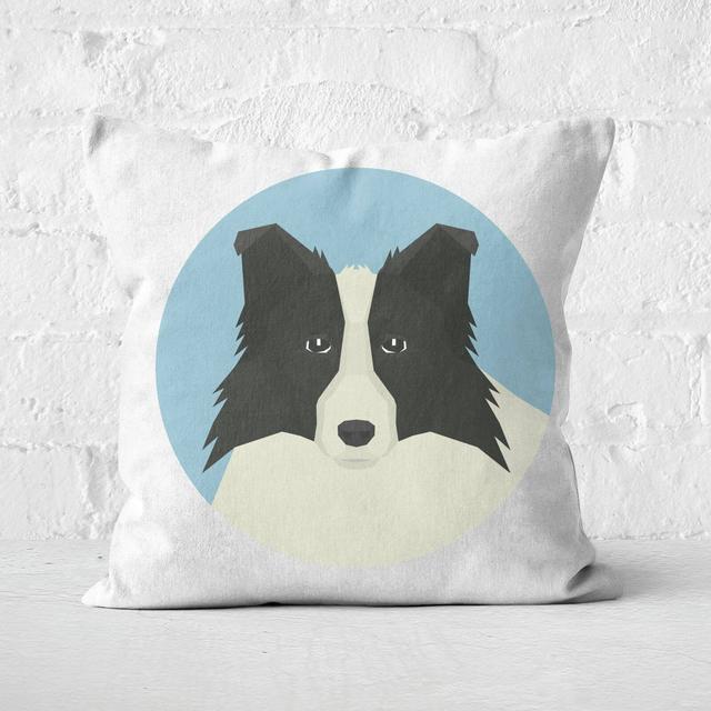 Boarder Collie Square Cushion - 60x60cm - Soft Touch on Productcaster.