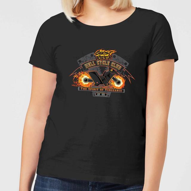 Marvel Ghost Rider Hell Cycle Club Camiseta de Hombre - Negra - M - Negro on Productcaster.