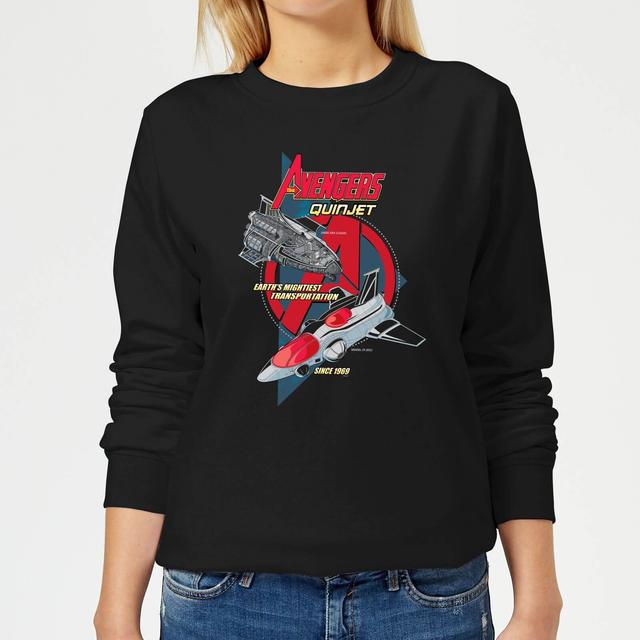 Marvel The Avengers Quinjet Women's Sweatshirt - Black - S on Productcaster.