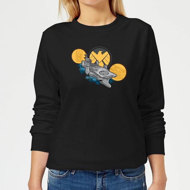 Marvel S.H.I.E.L.D. Helicarrier Women's Jumper - Black - XL - Black on Productcaster.