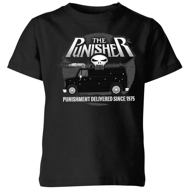 Marvel The Punisher Battle Van Kids' T-Shirt - Black - 7-8 Jahre on Productcaster.