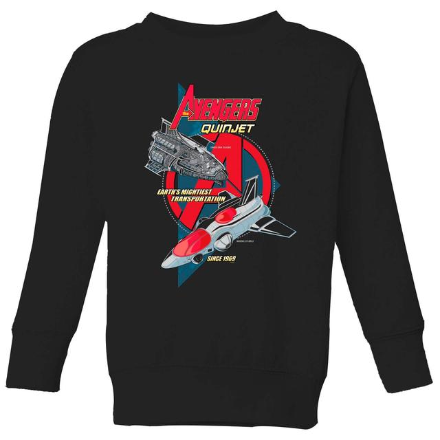 Sudadera para niño The Avengers Quinjet de Marvel - Negro - 5-6 años - Negro on Productcaster.