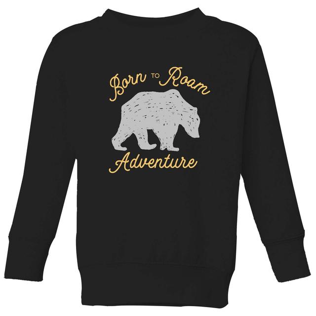 Adventure Born To Roam Kids' Sweatshirt - Black - 7-8 Jahre - Schwarz on Productcaster.