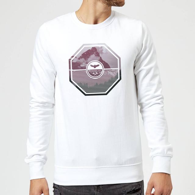 Octagon Mountain Photo Graphic Sweatshirt - White - XXL on Productcaster.