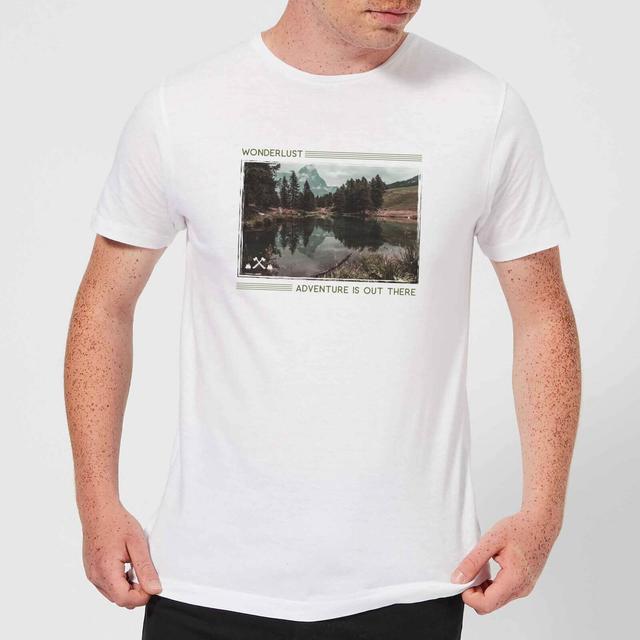 Forest Photo Scene Wonderlust Adventure Is Out There Men's T-Shirt - White - XXL - Weiß on Productcaster.