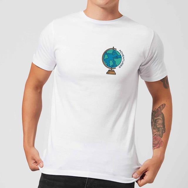 Globe Adventurer Pocket Print Men's T-Shirt - White - XXL - Weiß on Productcaster.