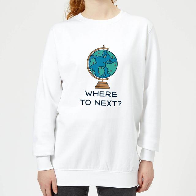 Globe Where To Next? Women's Sweatshirt - White - S - White on Productcaster.