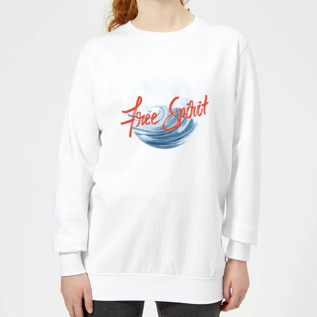 Free Spirit Tidal Wave Women's Sweatshirt - White - M - Weiß on Productcaster.