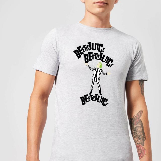 Beetlejuice Beetlejuice Beetlejuice Unisex T-Shirt - Grey - XL - Gris on Productcaster.