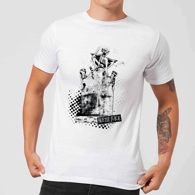 Beetlejuice Here Lies Betelgeuse Unisex T-Shirt - White - XL - Vit on Productcaster.