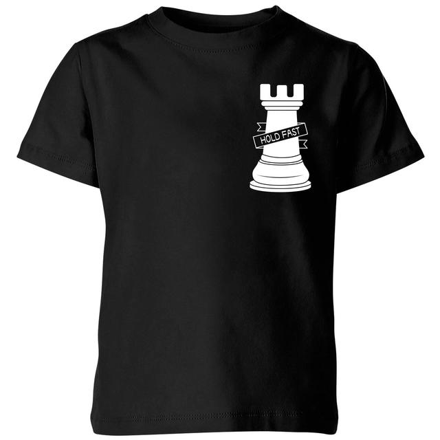 Hold Fast Pocket Print Kids' T-Shirt - Black - 5-6 Jahre - Schwarz on Productcaster.