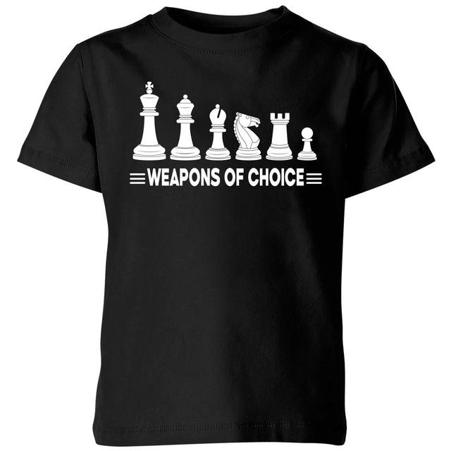 Weapons Of Choice Monochrome Kids' T-Shirt - Black - 3-4 Jahre - Schwarz on Productcaster.