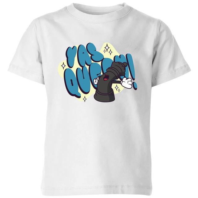 Yas Queen! Cartoon Kids' T-Shirt - White - 3-4 Jahre - Weiß on Productcaster.