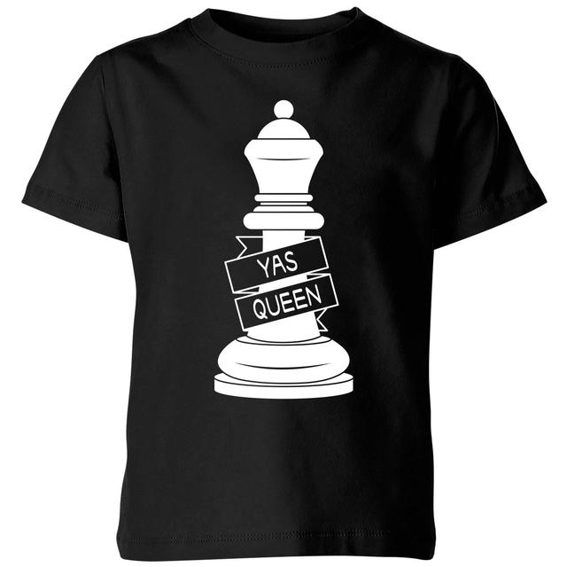 Queen Chess Piece Yas Queen Kids' T-Shirt - Black - 7-8 Jahre - Schwarz on Productcaster.