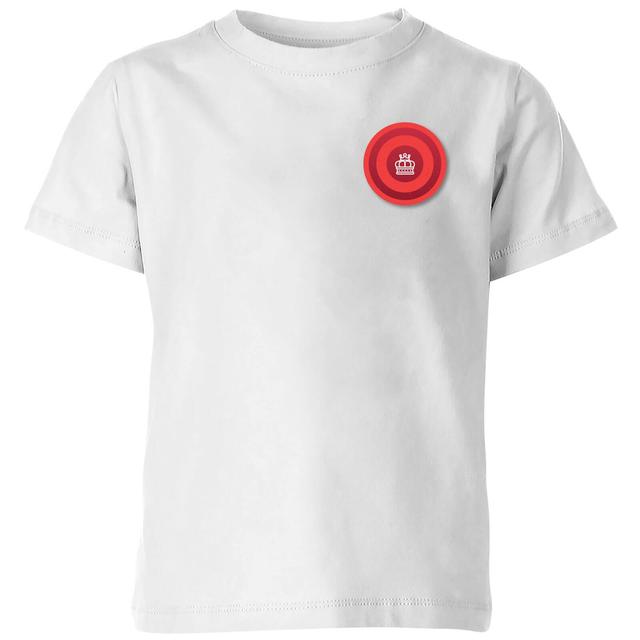 Red Checker Pocket Print Kids' T-Shirt - White - 3-4 Jahre - Weiß on Productcaster.