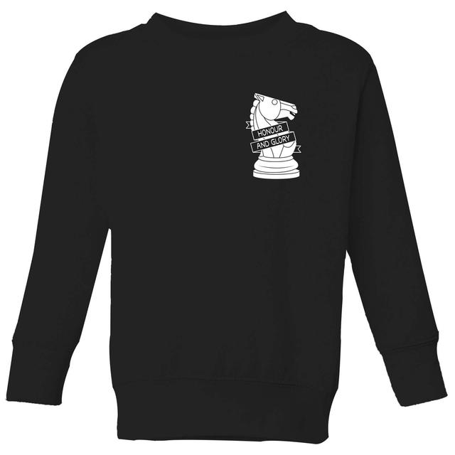 Honour And Glory Pocket Print Kids' Sweatshirt - Black - 5-6 Jahre - Schwarz on Productcaster.