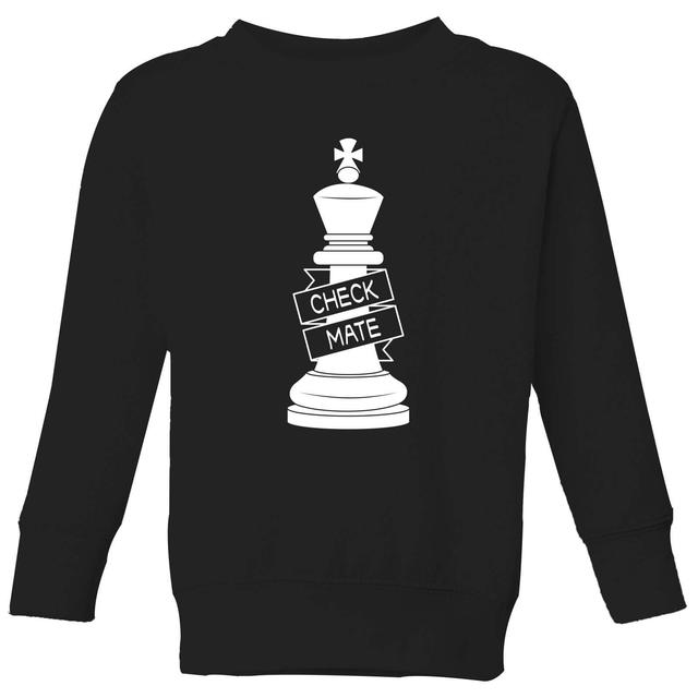 King Chess Piece Kids' Sweatshirt - Black - 3-4 Years - Black on Productcaster.