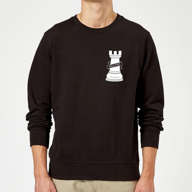 Hold Fast Pocket Print Sweatshirt - Black - S - Schwarz on Productcaster.