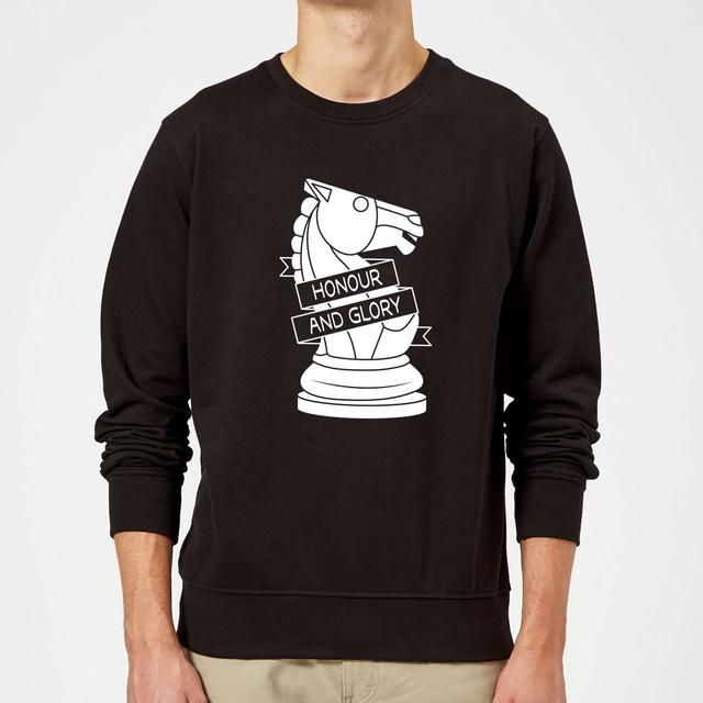 Knight Chess Piece Sweatshirt - Black - XXL - Schwarz on Productcaster.