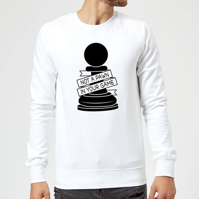 Pawn Chess Piece Sweatshirt - White - XXL - White on Productcaster.