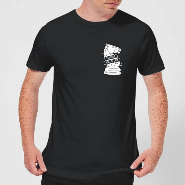 Honour And Glory Pocket Print Men's T-Shirt - Black - XXL - Schwarz on Productcaster.