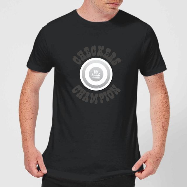 Checkers Champion White Checker Men's T-Shirt - Black - XL - Schwarz on Productcaster.