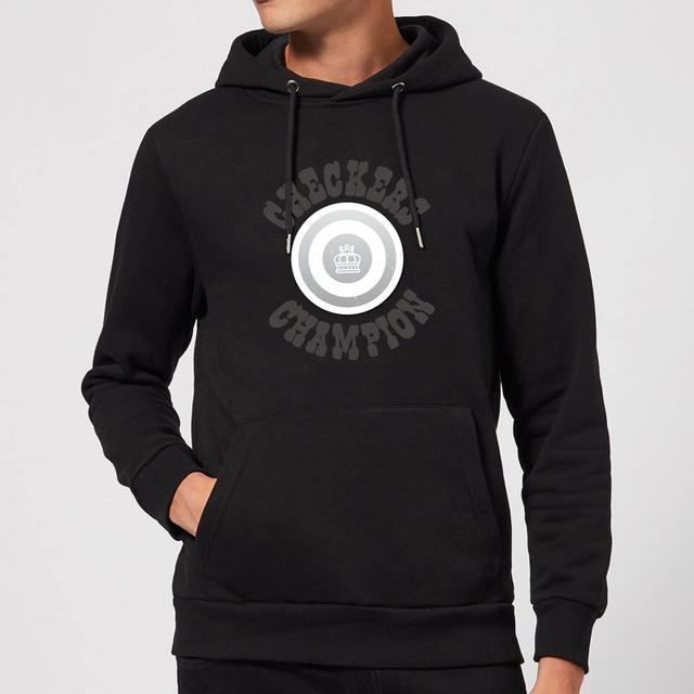 Checkers Champion White Checker Hoodie - Black - L - Black on Productcaster.