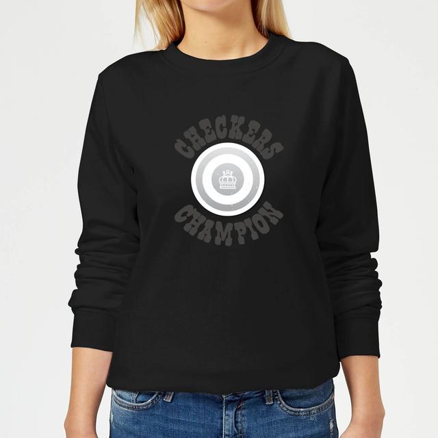 Checkers Champion White Checker Women's Sweatshirt - Black - XXL - Schwarz on Productcaster.