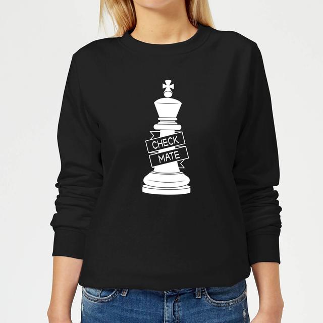 King Chess Piece Women's Sweatshirt - Black - L - Black on Productcaster.