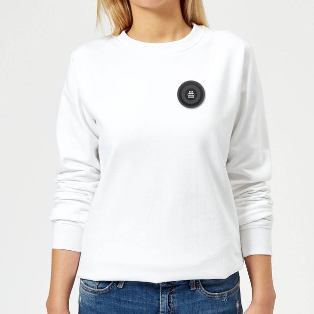 Black Checker Pocket Print Women's Sweatshirt - White - XXL - Weiß on Productcaster.