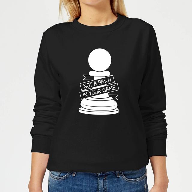 Pawn Chess Piece Women's Sweatshirt - Black - XXL - Black on Productcaster.