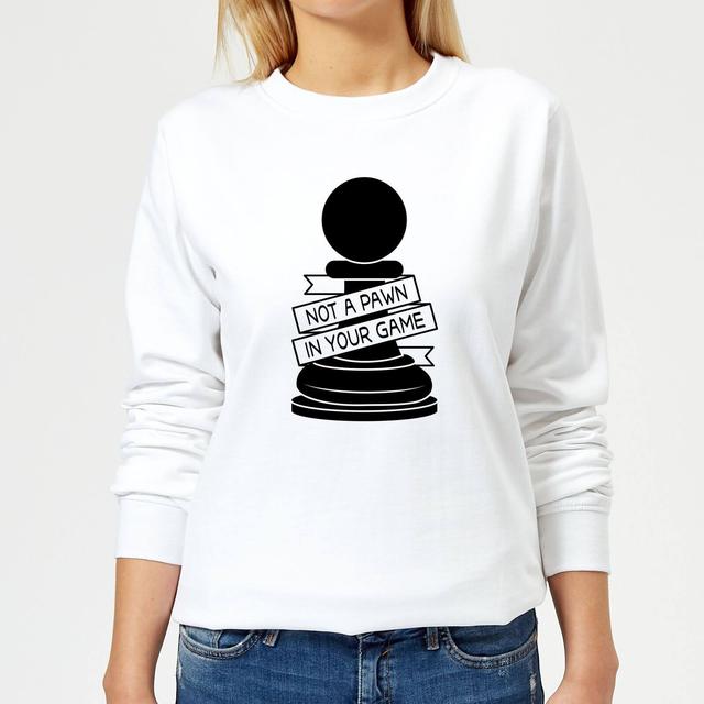 Pawn Chess Piece Women's Sweatshirt - White - S - White on Productcaster.