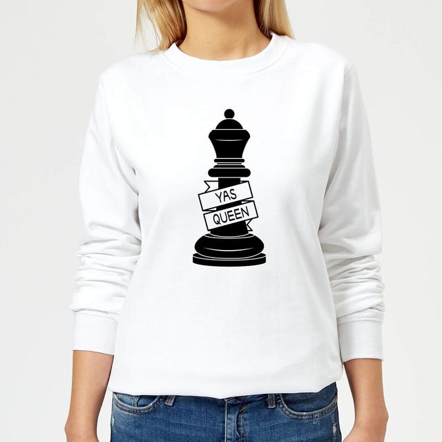 Queen Chess Piece Yas Queen Women's Sweatshirt - White - XL - Weiß on Productcaster.