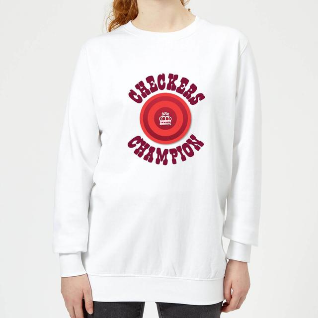 Checkers Champion Red Checker Women's Sweatshirt - White - XL - Weiß on Productcaster.