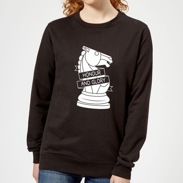 Knight Chess Piece Women's Sweatshirt - Black - XL - Schwarz on Productcaster.