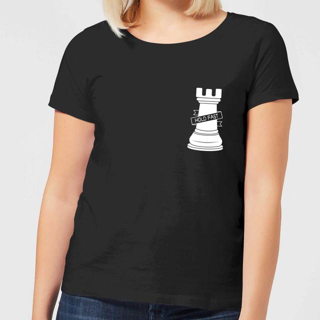 Hold Fast Pocket Print Women's T-Shirt - Black - S - Black on Productcaster.