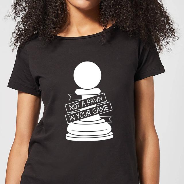 Pawn Chess Piece Women's T-Shirt - Black - XXL - Black on Productcaster.