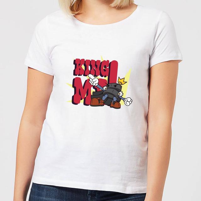 King Me! Checker King Women's T-Shirt - White - XL - Weiß on Productcaster.