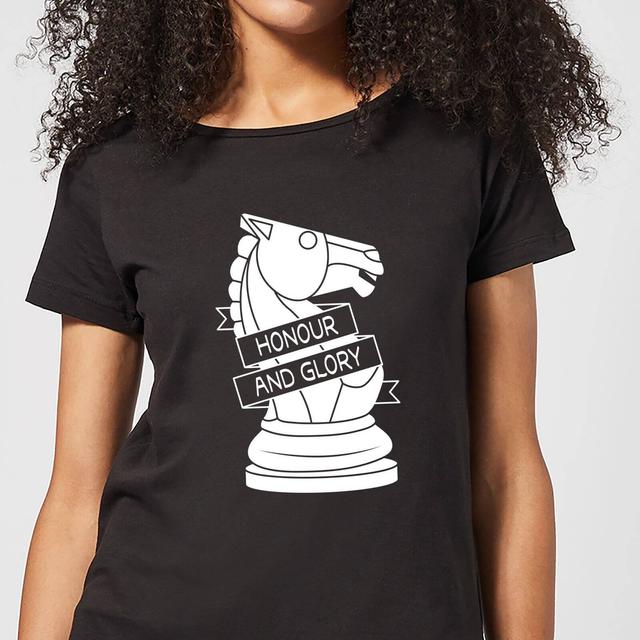 Knight Chess Piece Women's T-Shirt - Black - XL - Schwarz on Productcaster.