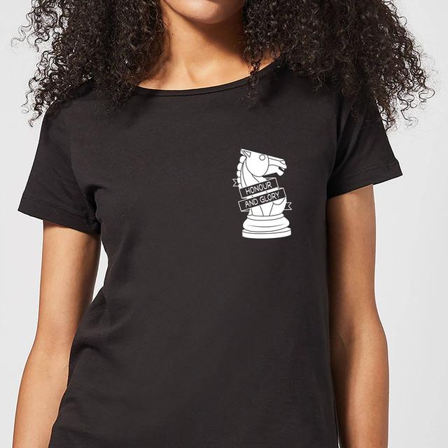 Honour And Glory Pocket Print Women's T-Shirt - Black - XL - Schwarz on Productcaster.